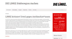 Desktop Screenshot of dielinke-aachen.de